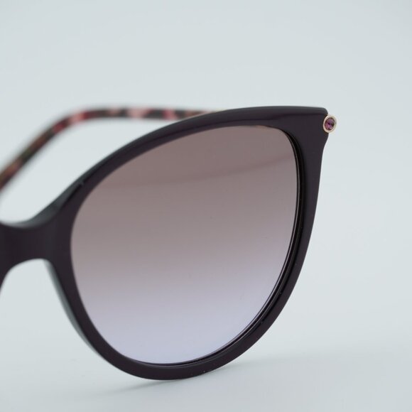 Carolina Herrera HER 0189/G/S T1W Sunglasses Plum Cat Eye Frame, Violet Lenses - Picture 9 of 11